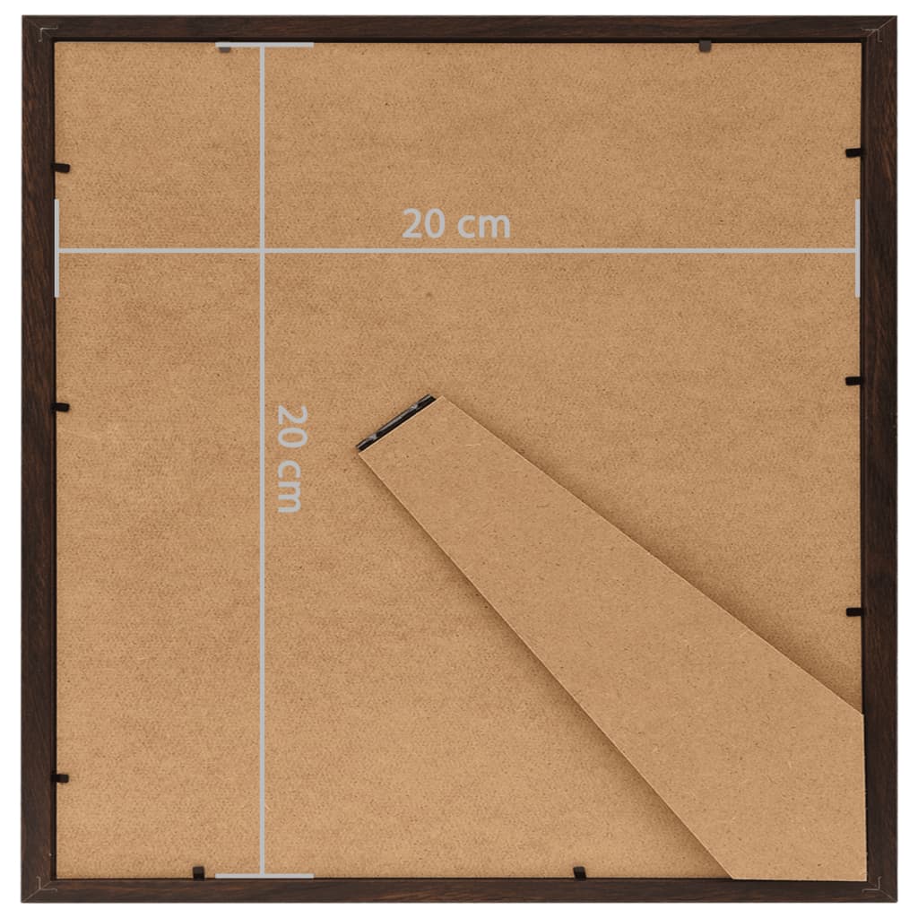 Fotolijsten 5 St Voor Tafel 20X20 Cm Mdf Zwart