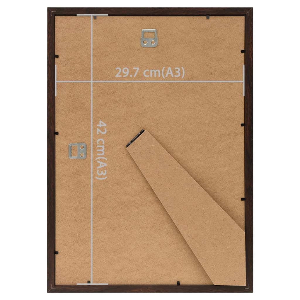 Fotolijsten 3 St Voor Wand Of Tafel 29,7X42 Cm Mdf Zwart