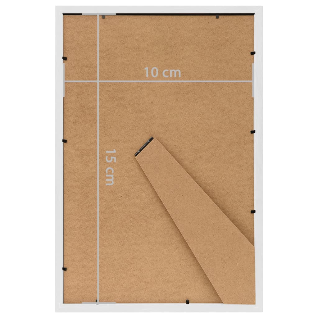 Fotolijsten 5 St Voor Wand Of Tafel 10X15 Cm Mdf Wit