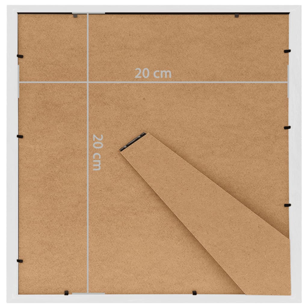 Fotolijsten 3 St Voor Tafel 20X20 Cm Mdf Wit