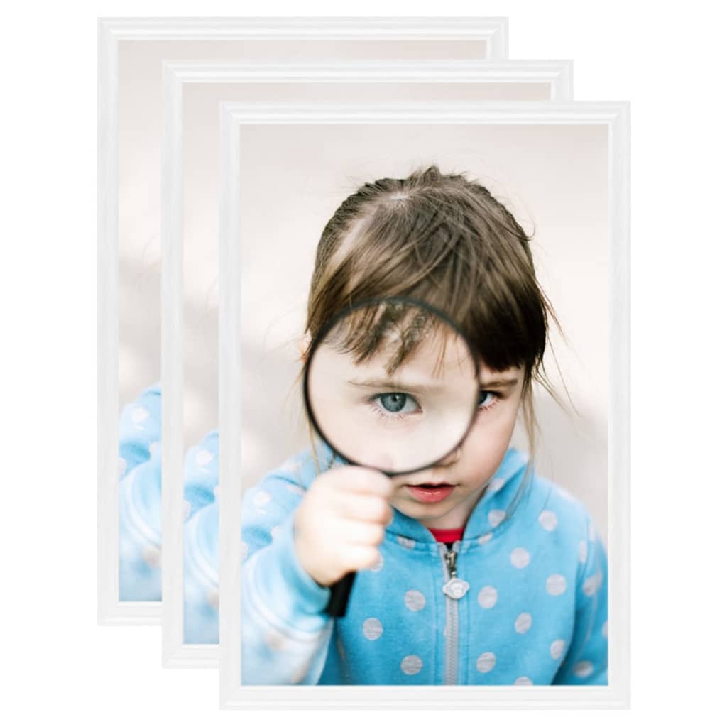 Fotolijsten 3 St Voor Wand Of Tafel 20X25 Cm Mdf Wit