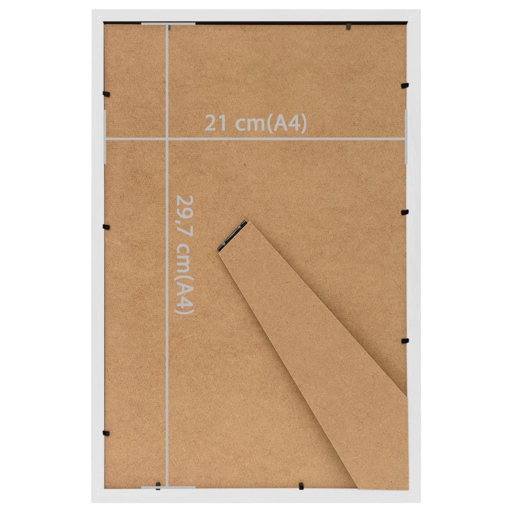 Fotolijsten 5 St Voor Wand Of Tafel 21X29,7 Cm Mdf Wit