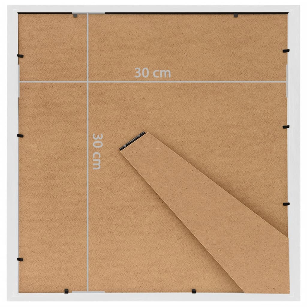 Fotolijsten 3 St Voor Tafel 30X30 Cm Mdf Wit