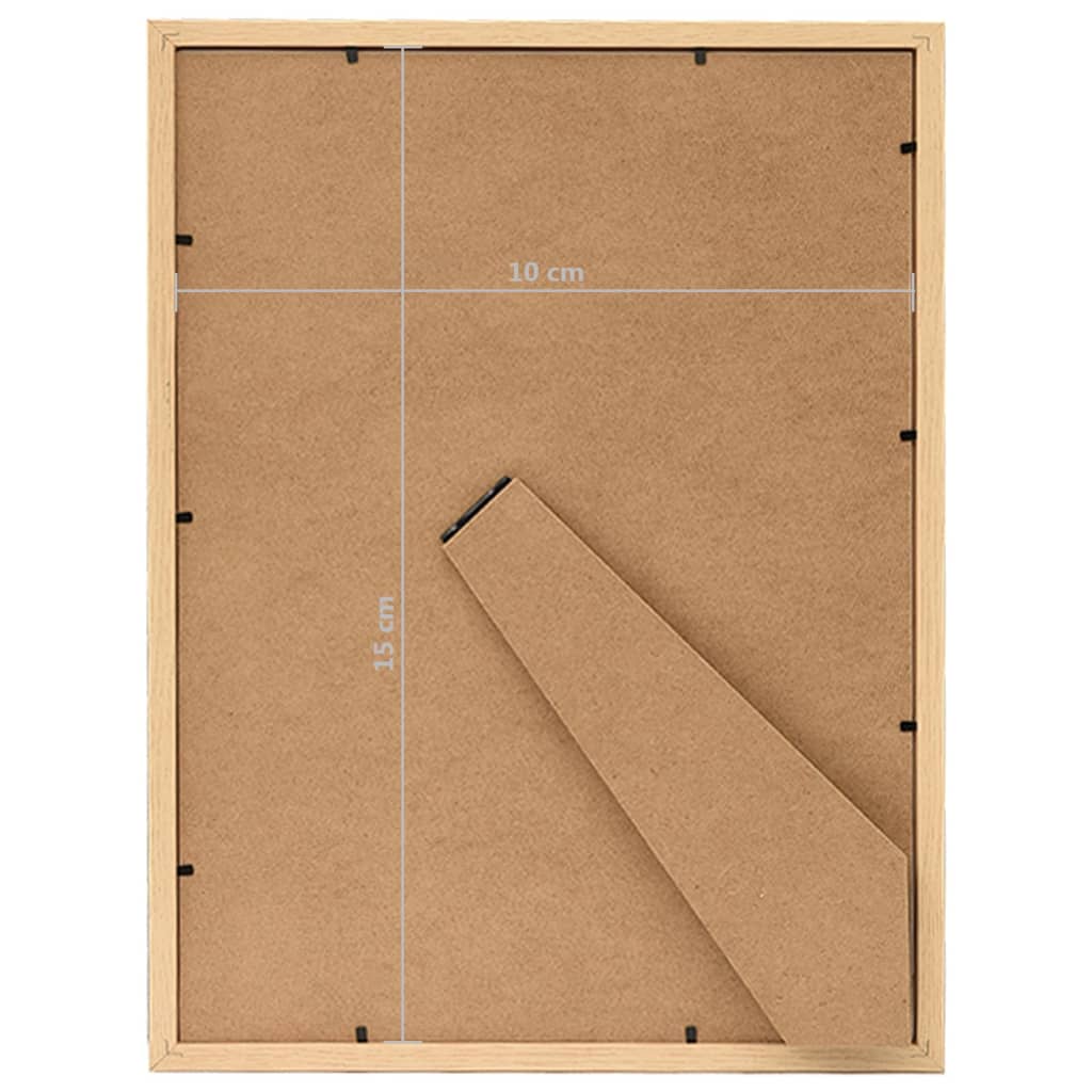 Fotolijsten 3 St Voor Tafel 10X15 Cm Lichteikenkleurig