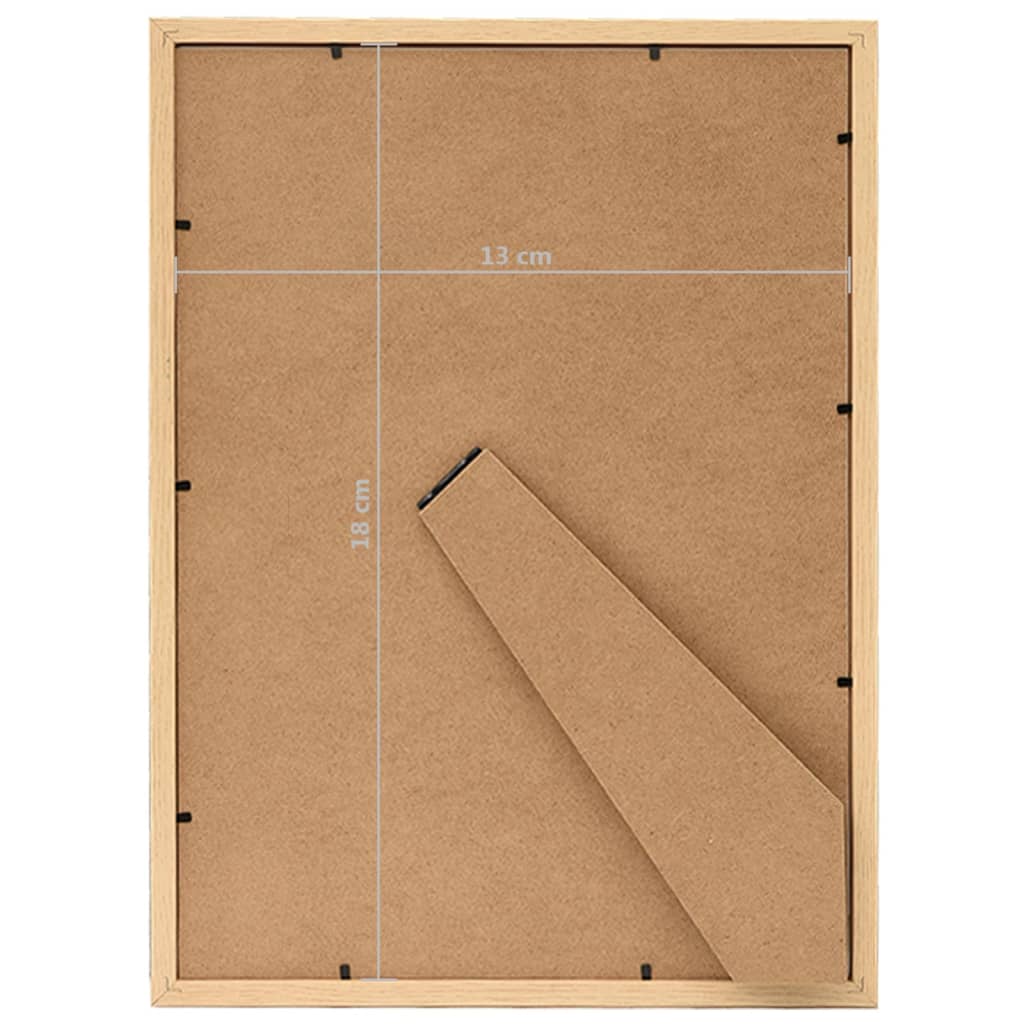Fotolijsten 5 St Voor Tafel 13X18 Cm Lichteikenkleurig