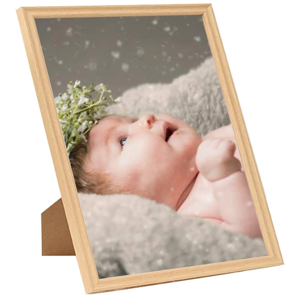 Fotolijsten 5 St Voor Tafel 18X24 Cm Lichteikenkleurig