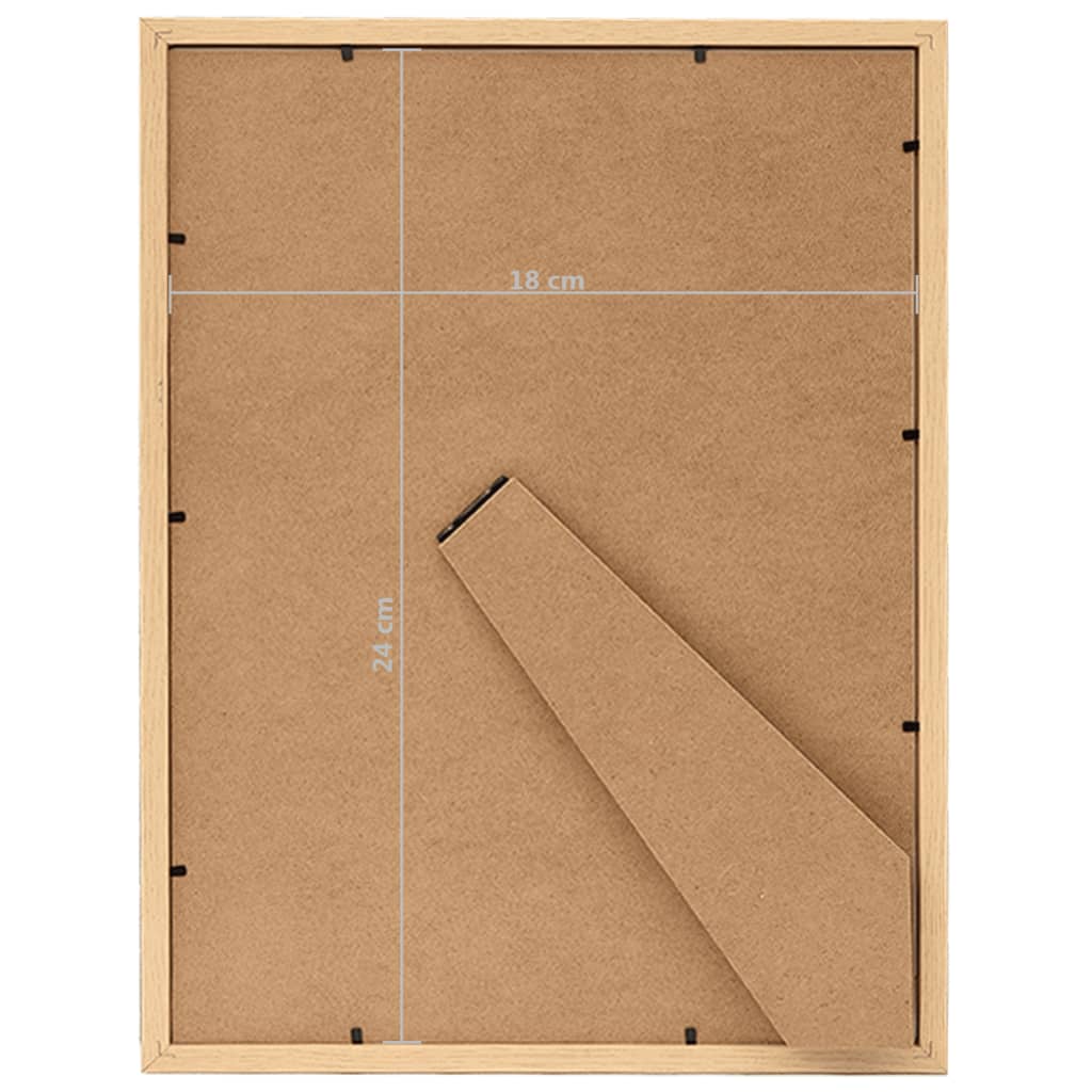 Fotolijsten 10 St Voor Wand Of Tafel 18X24 Cm Lichteikenkleurig