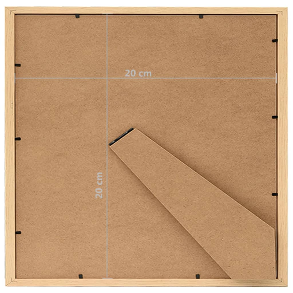 Fotolijsten 3 St Voor Tafel 20X20 Cm Lichteikenkleurig