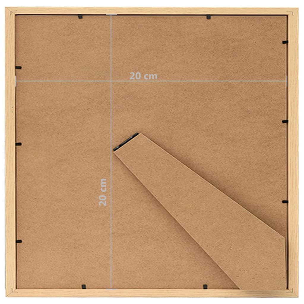 Fotolijsten 5 St Voor Tafel 20X20 Cm Lichteikenkleurig