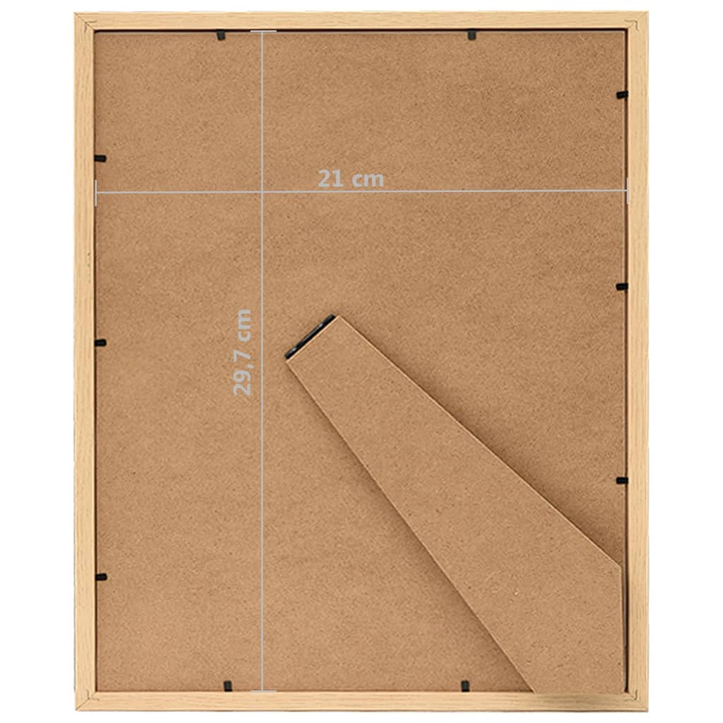 Fotolijsten 3 St Voor Tafel 21X29,7 Cm Lichteikenkleur