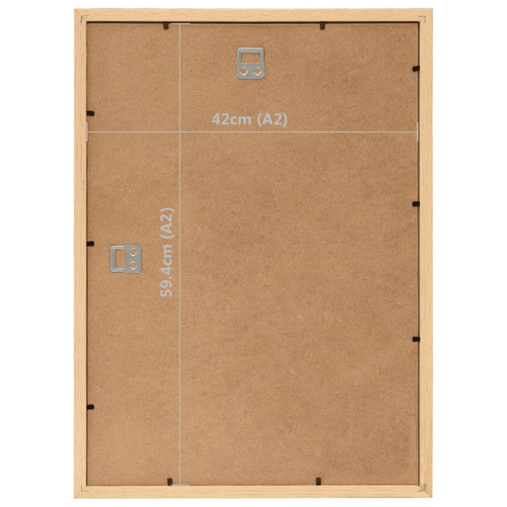 Fotolijsten 3 St Voor Wand 42X59,4Cm Lichteikenkleur