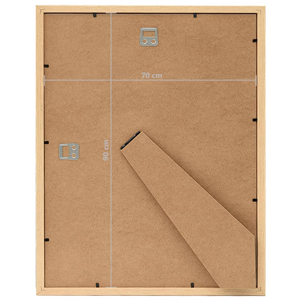 Fotolijsten 3 St Voor Wand Of Tafel 70X90 Cm Lichteikenkleurig