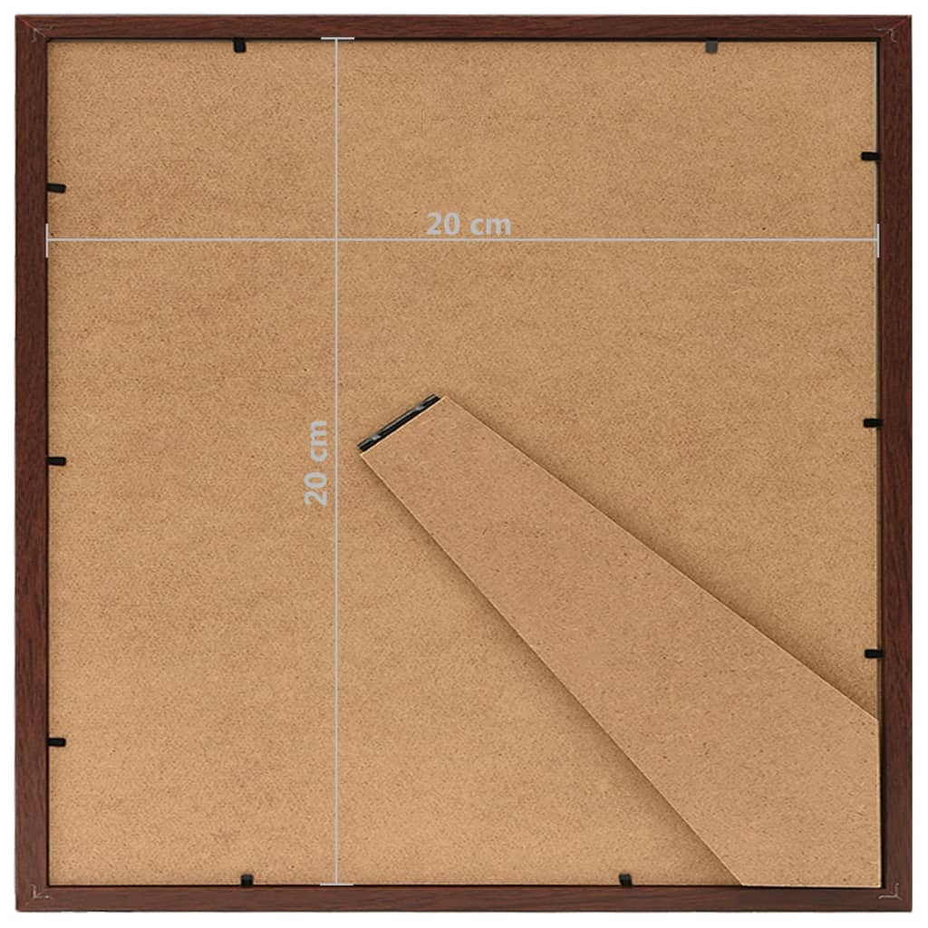 Fotolijsten 10 St Voor Wand Of Tafel 20X20 Cm Donkerrood