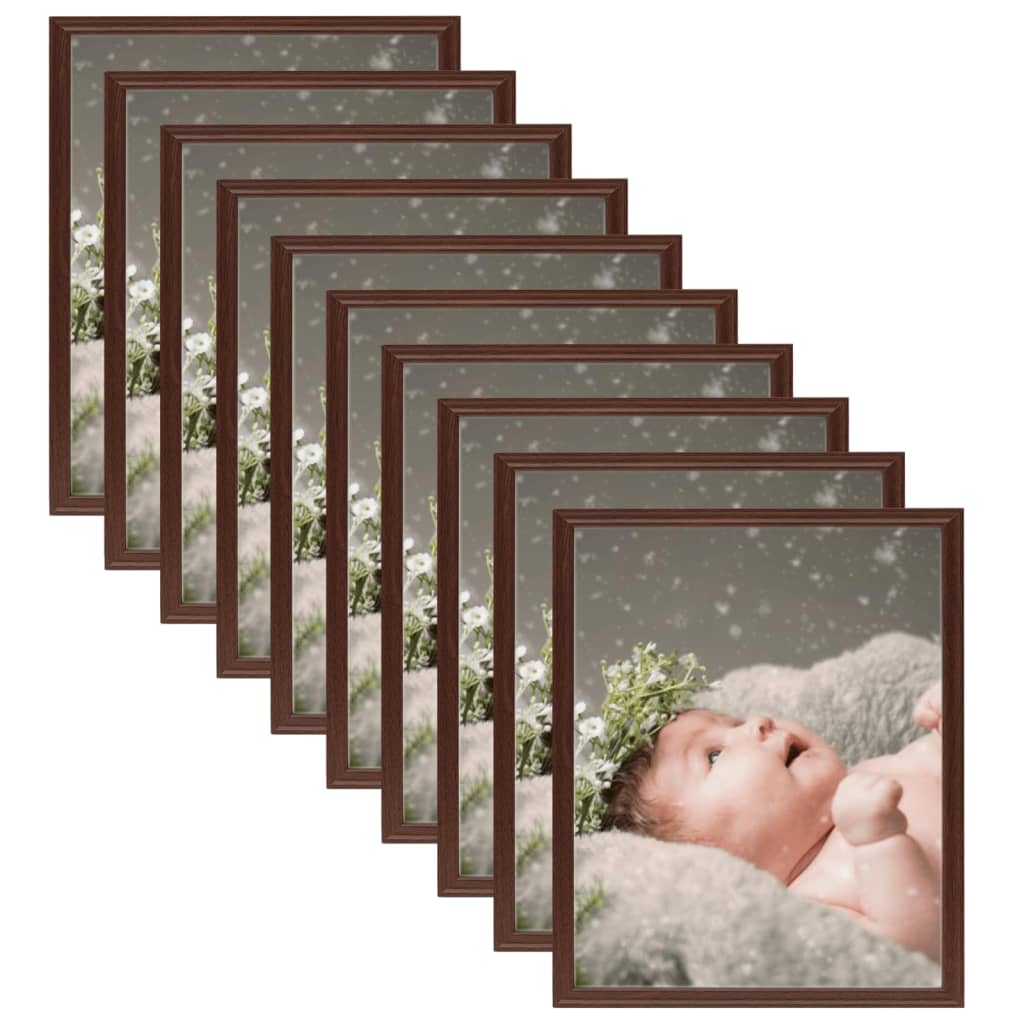 Fotolijsten 10 St Voor Tafel 20X25 Cm Donkerrood