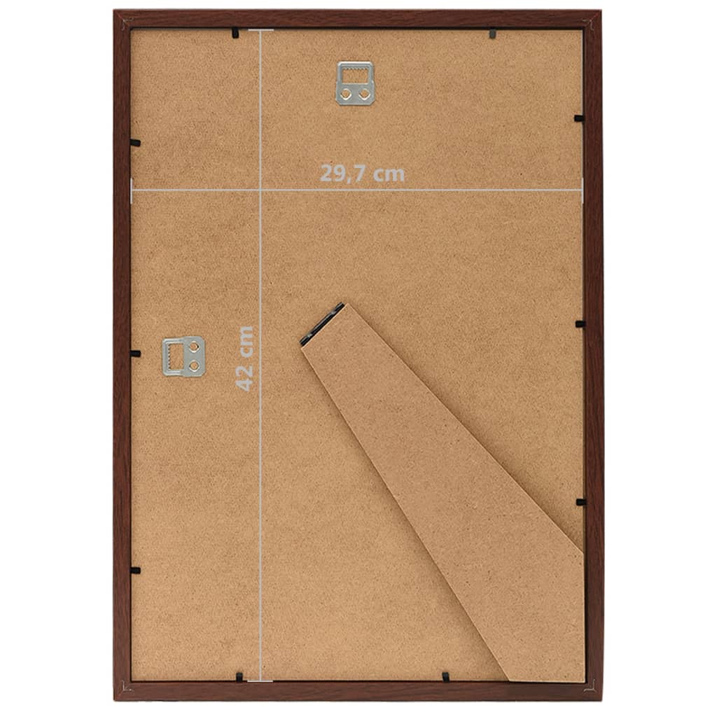 Fotolijsten 5 St Voor Wand Of Tafel 29,7X42 Cm Donkerrood