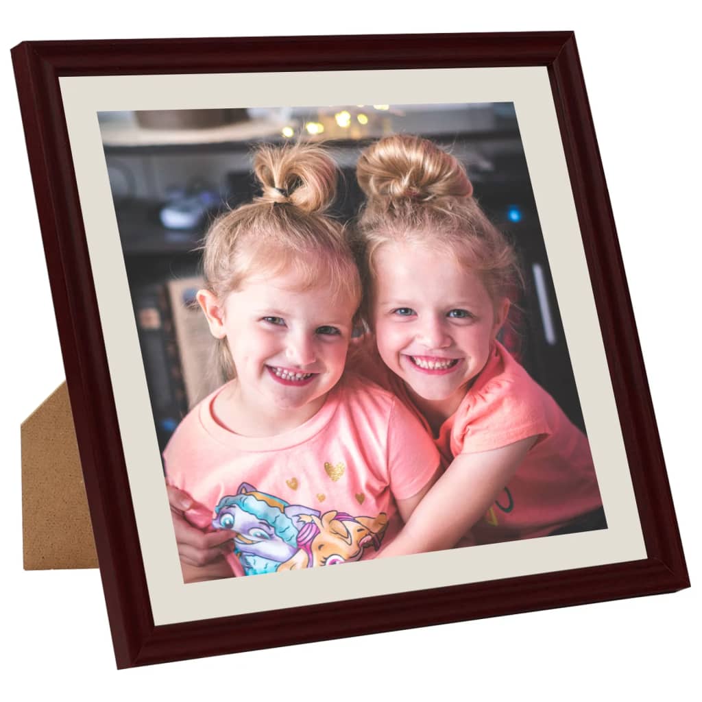 Fotolijsten 5 St Voor Wand Of Tafel 40X40 Cm Donkerrood