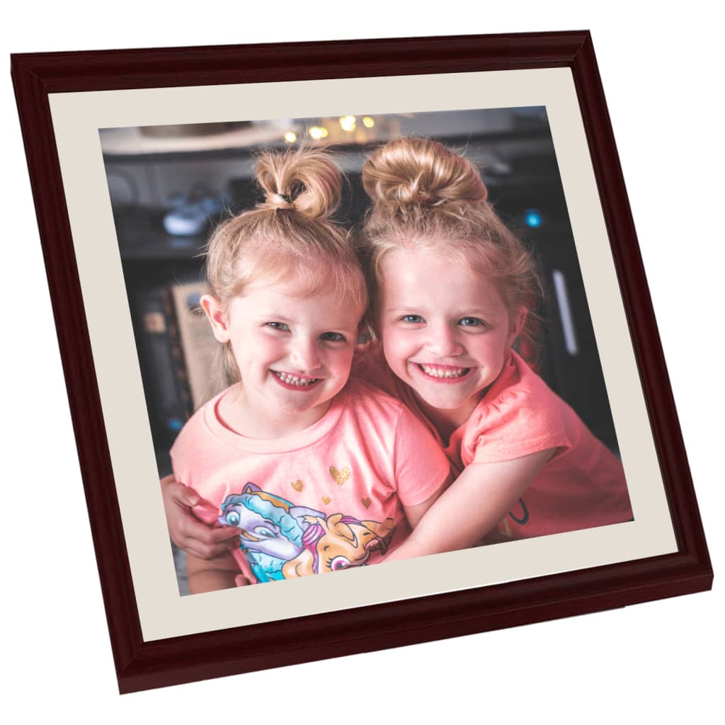 Fotolijsten 5 St Voor Wand Of Tafel 40X40 Cm Donkerrood