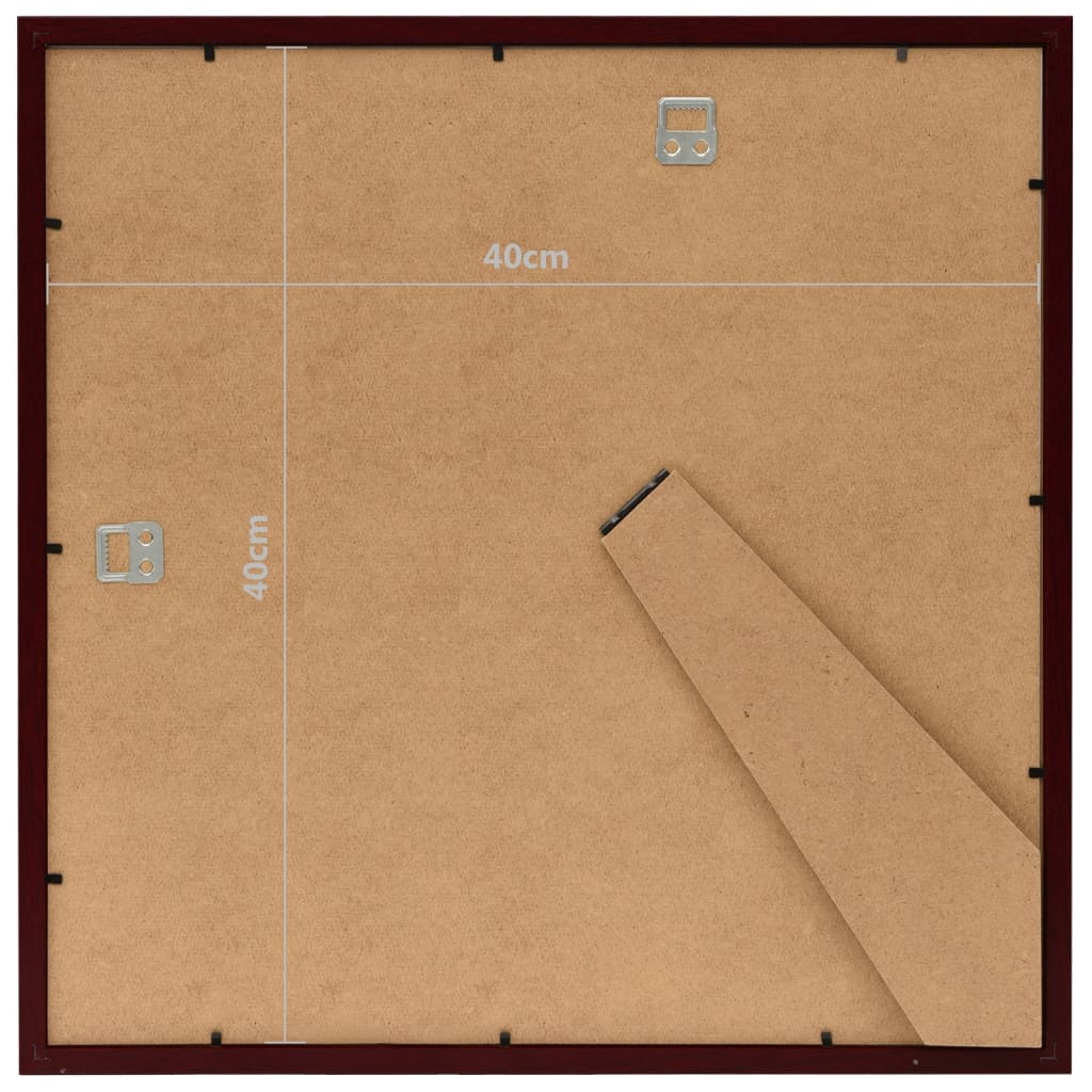 Fotolijsten 5 St Voor Wand Of Tafel 40X40 Cm Donkerrood