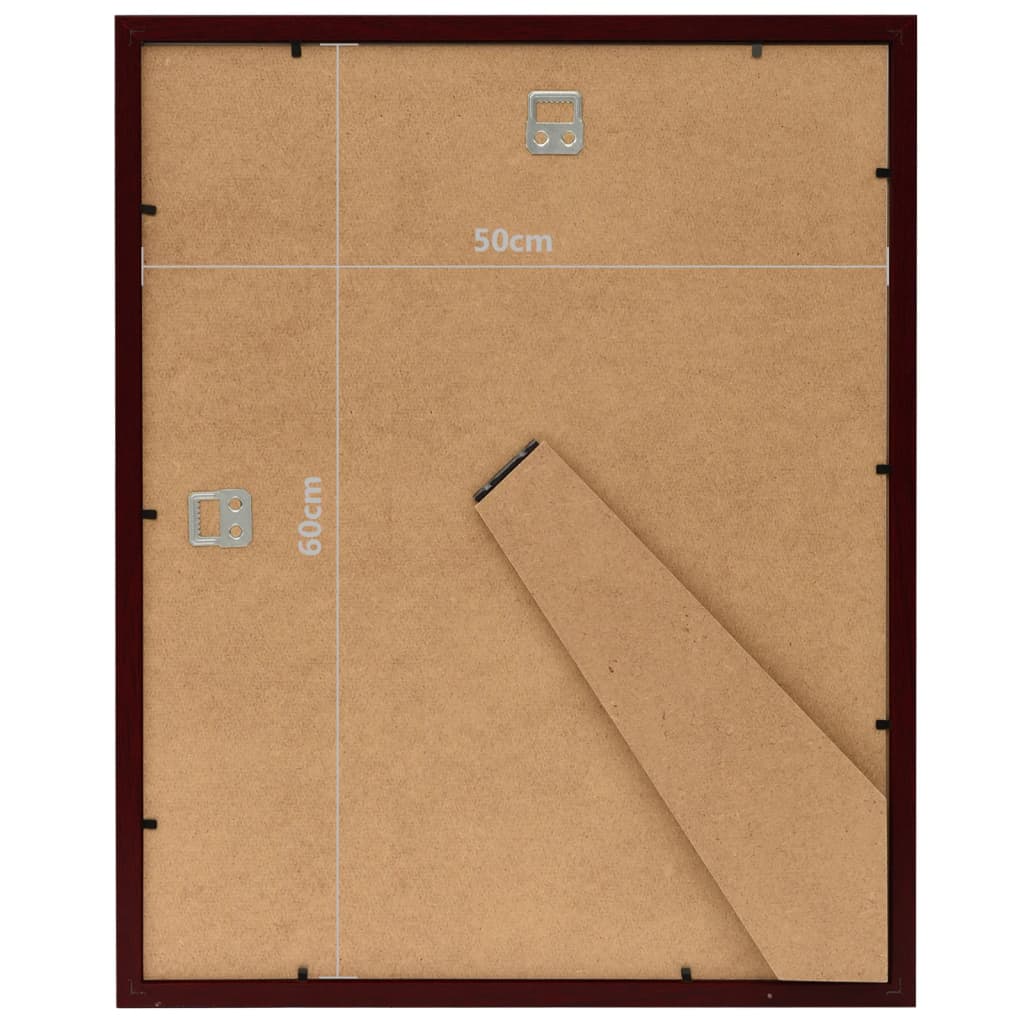 Fotolijsten 3 St Voor Wand Of Tafel 50X60 Cm Donkerrood