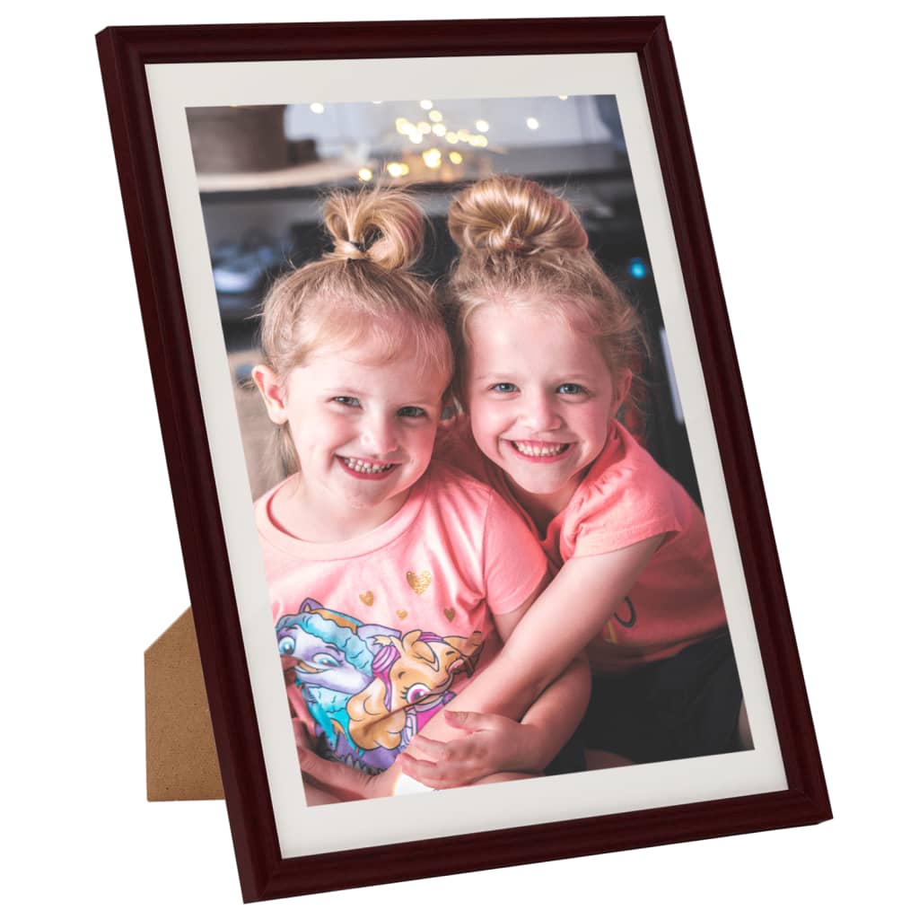 Fotolijsten 5 St Voor Wand Of Tafel 50X60 Cm Donkerrood