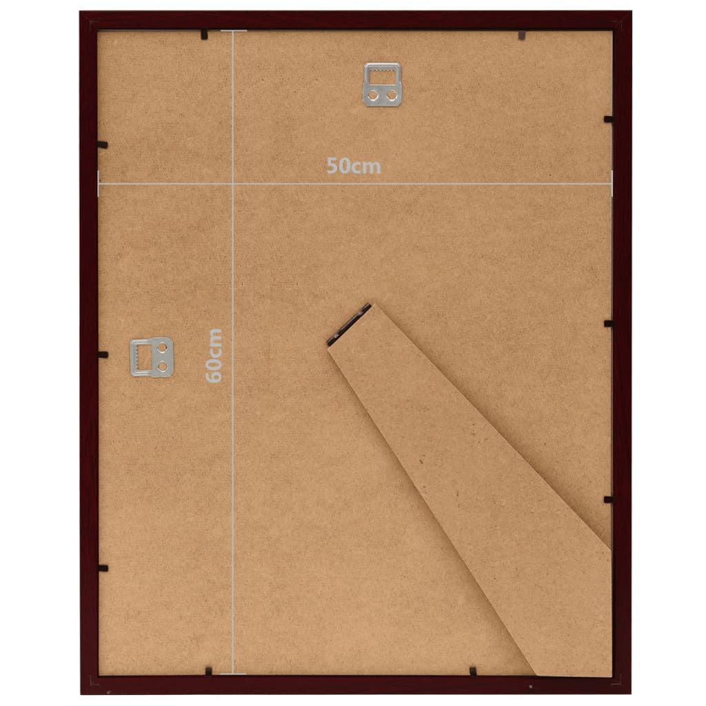 Fotolijsten 5 St Voor Wand Of Tafel 50X60 Cm Donkerrood