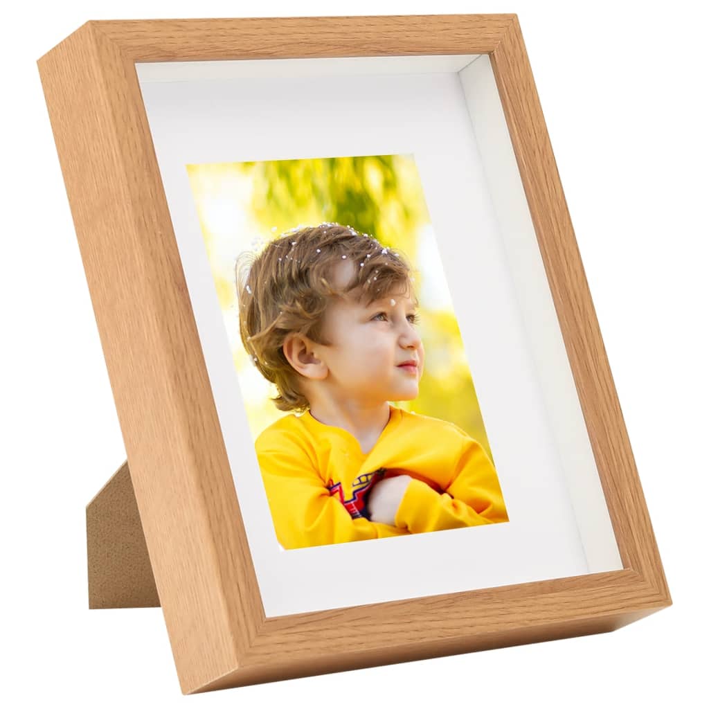 Fotolijsten 5 St Voor 13X18 Cm Foto 3D 20X25 Cm Eikenkleurig
