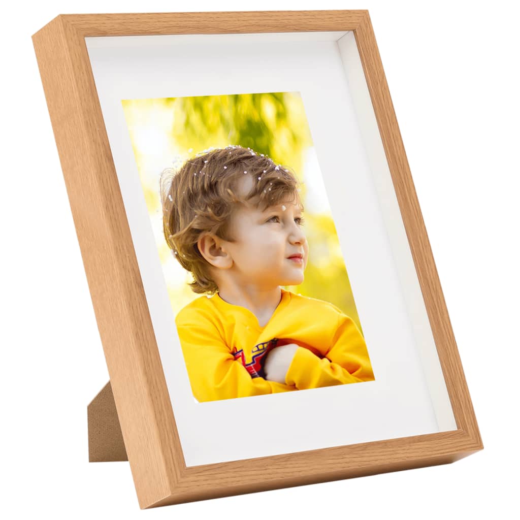 Fotolijsten 5 St Voor 15X20 Cm Foto 3D 21X29,7 Cm Eikenkleurig