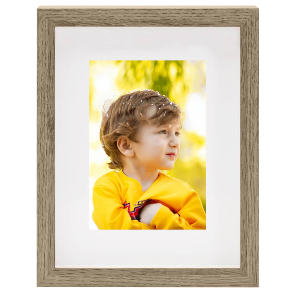 Fotolijsten 3 St Voor 13X18 Cm Foto 3D 20X25 Cm Donkerhoutkleur