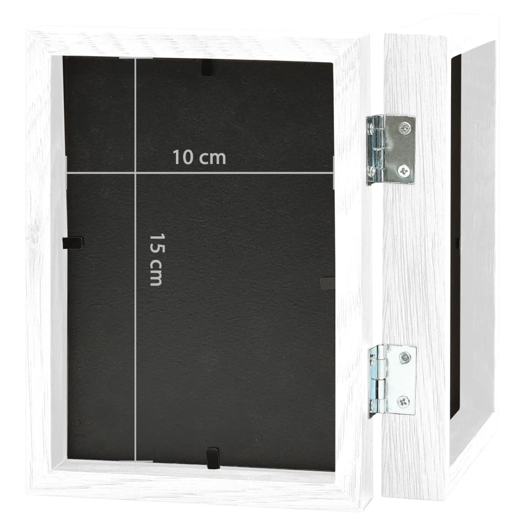 Fotolijst Tweeluik 2X(10X15 Cm) Wit