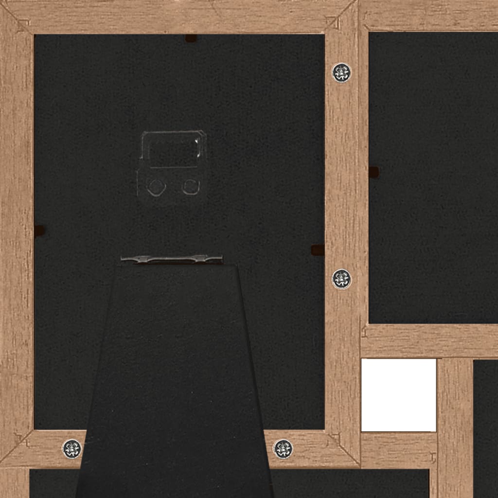 Fotolijst Voor 4X(10X15 Cm) Foto Mdf Lichtbruin