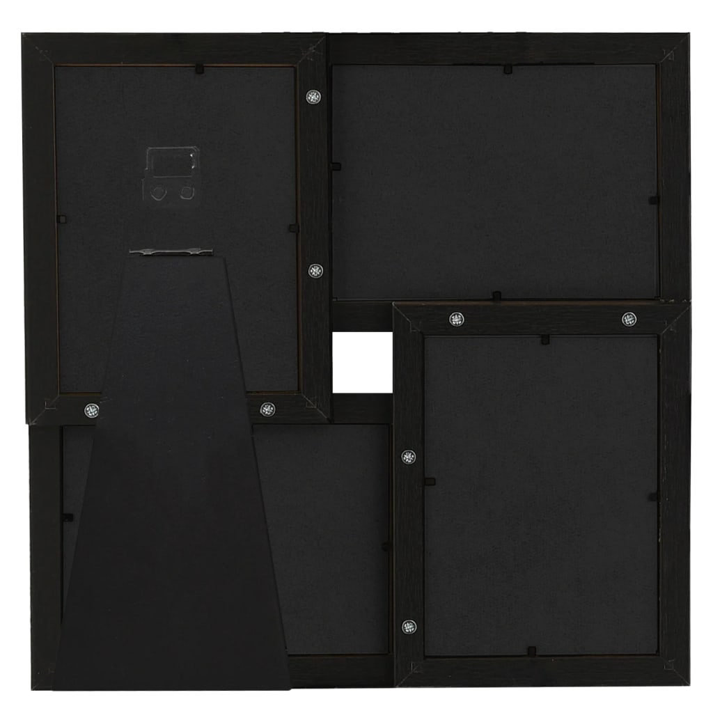 Fotolijst Voor 4X(10X15 Cm) Foto Mdf Zwart