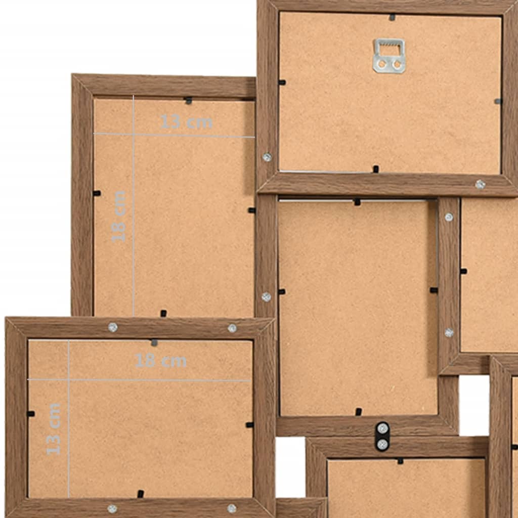 Fotolijst Voor 10X(13X18 Cm) Foto Mdf Lichtbruin