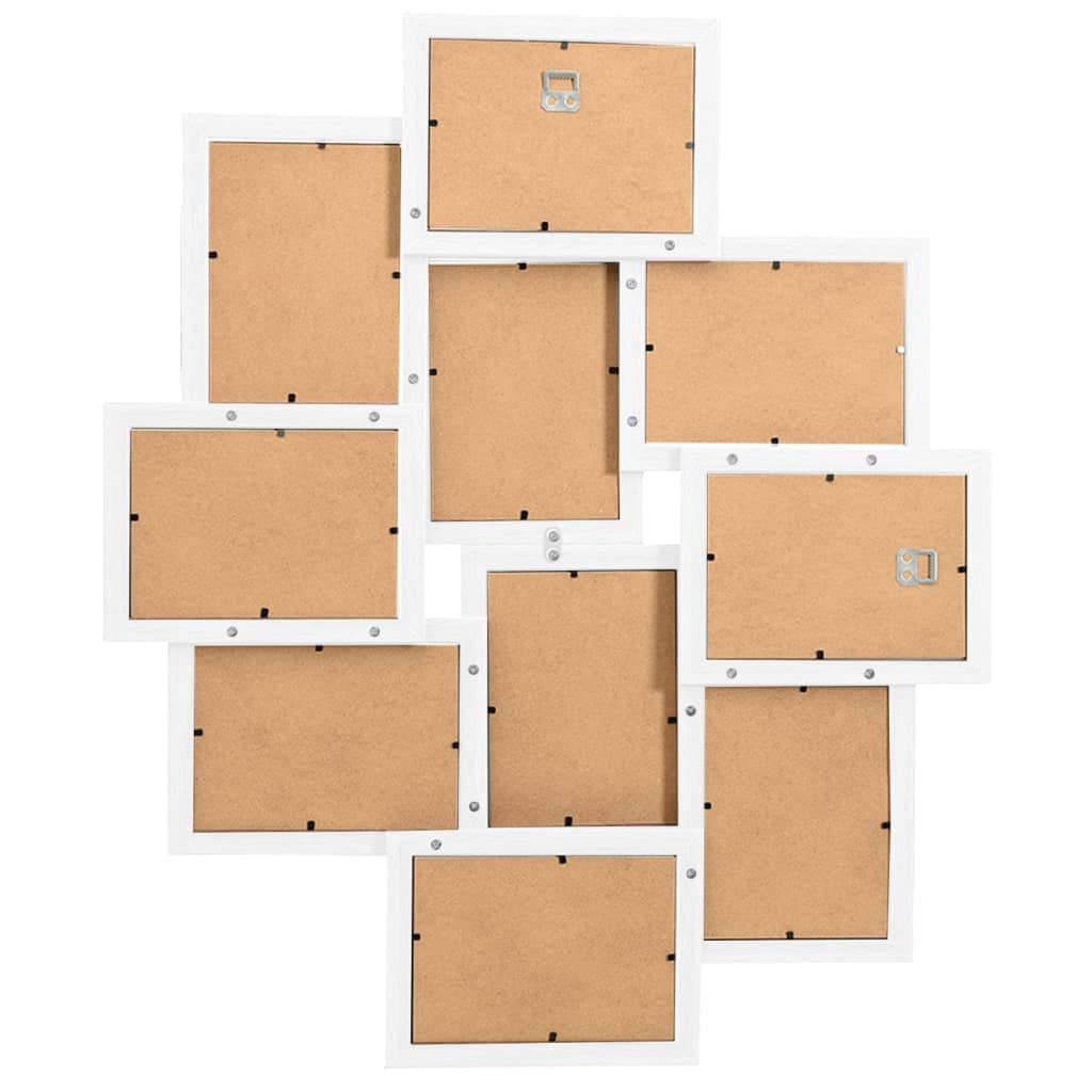 Fotolijst Voor 10X(13X18 Cm) Foto Mdf Wit