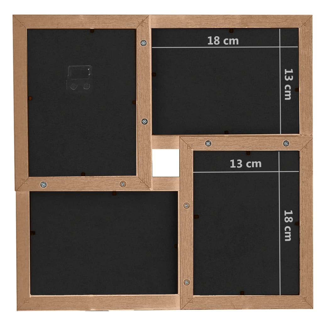 Fotolijst Voor 24X(13X18 Cm) Foto Mdf Lichtbruin