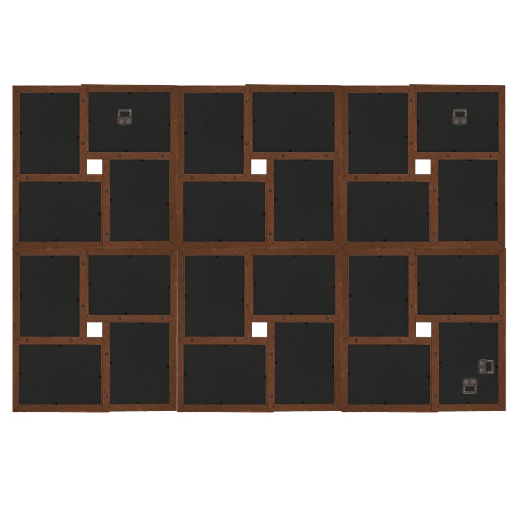 Fotolijst Voor 24X(10X15 Cm) Foto Mdf Donkerbruin