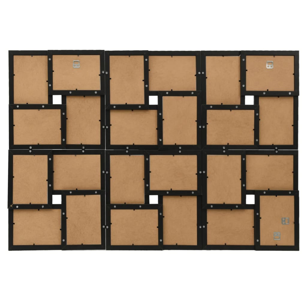 Fotolijst Voor 24X(10X15 Cm) Foto Mdf Zwart