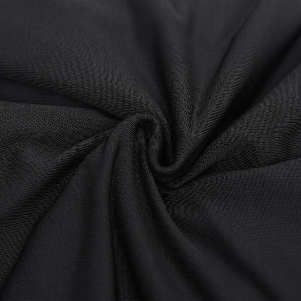 Driezitsbankhoes Stretch Polyester Jersey Zwart