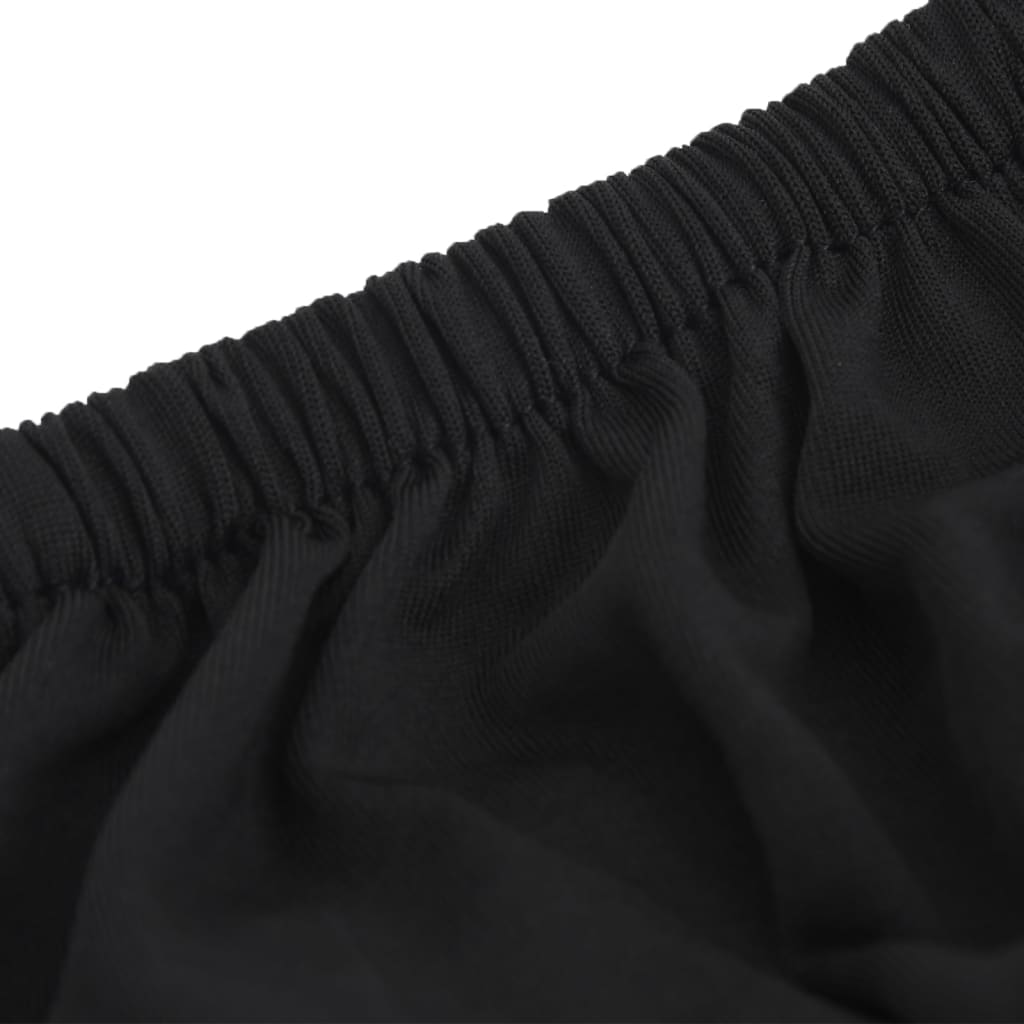 Driezitsbankhoes Stretch Polyester Jersey Zwart