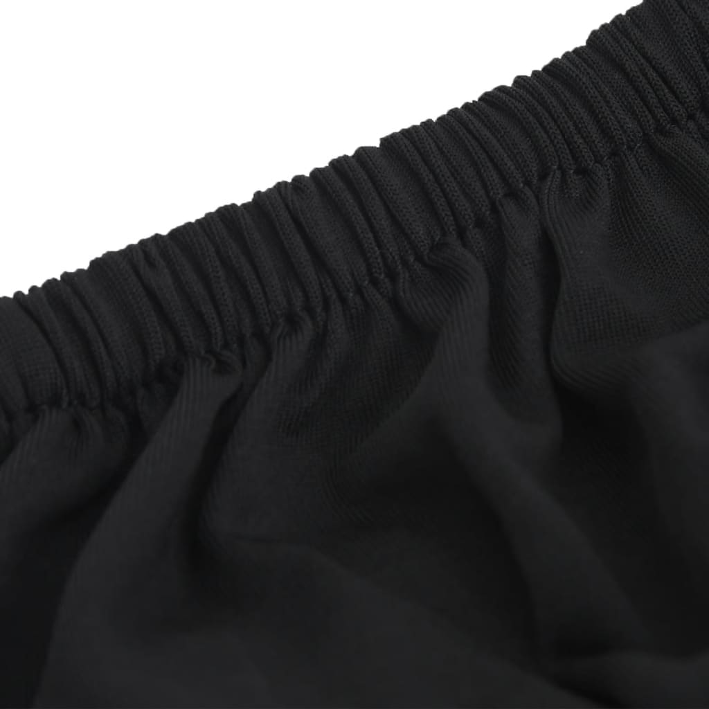 Vierzitsbankhoes Stretch Polyester Jersey Zwart