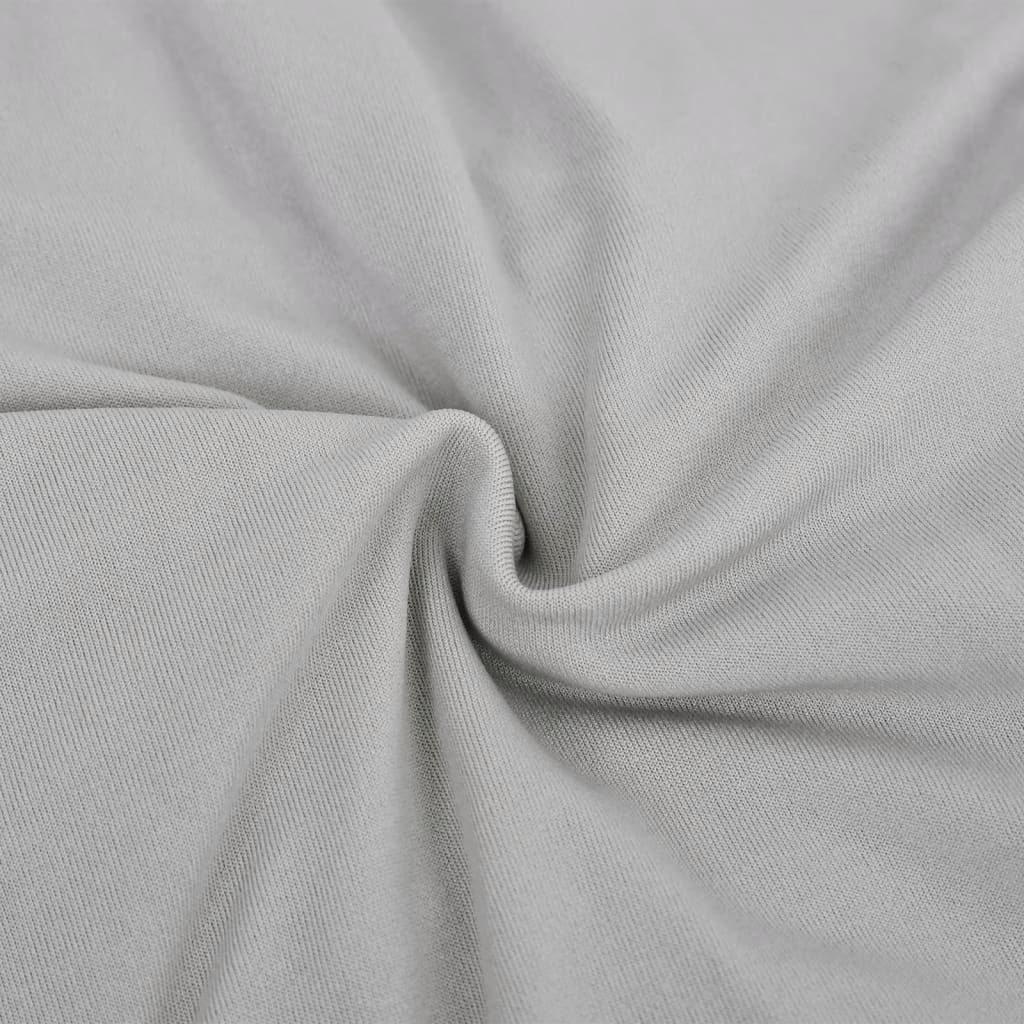 Stretch Meubelhoes Voor Bank Grijs Polyester Jersey