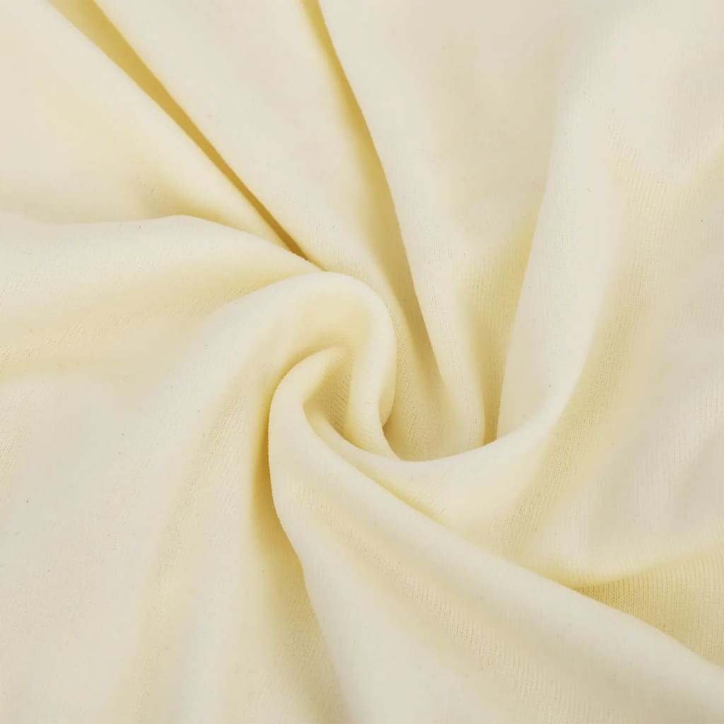 Tweezitsbankhoes Stretch Polyester Jersey Crèmekleurig