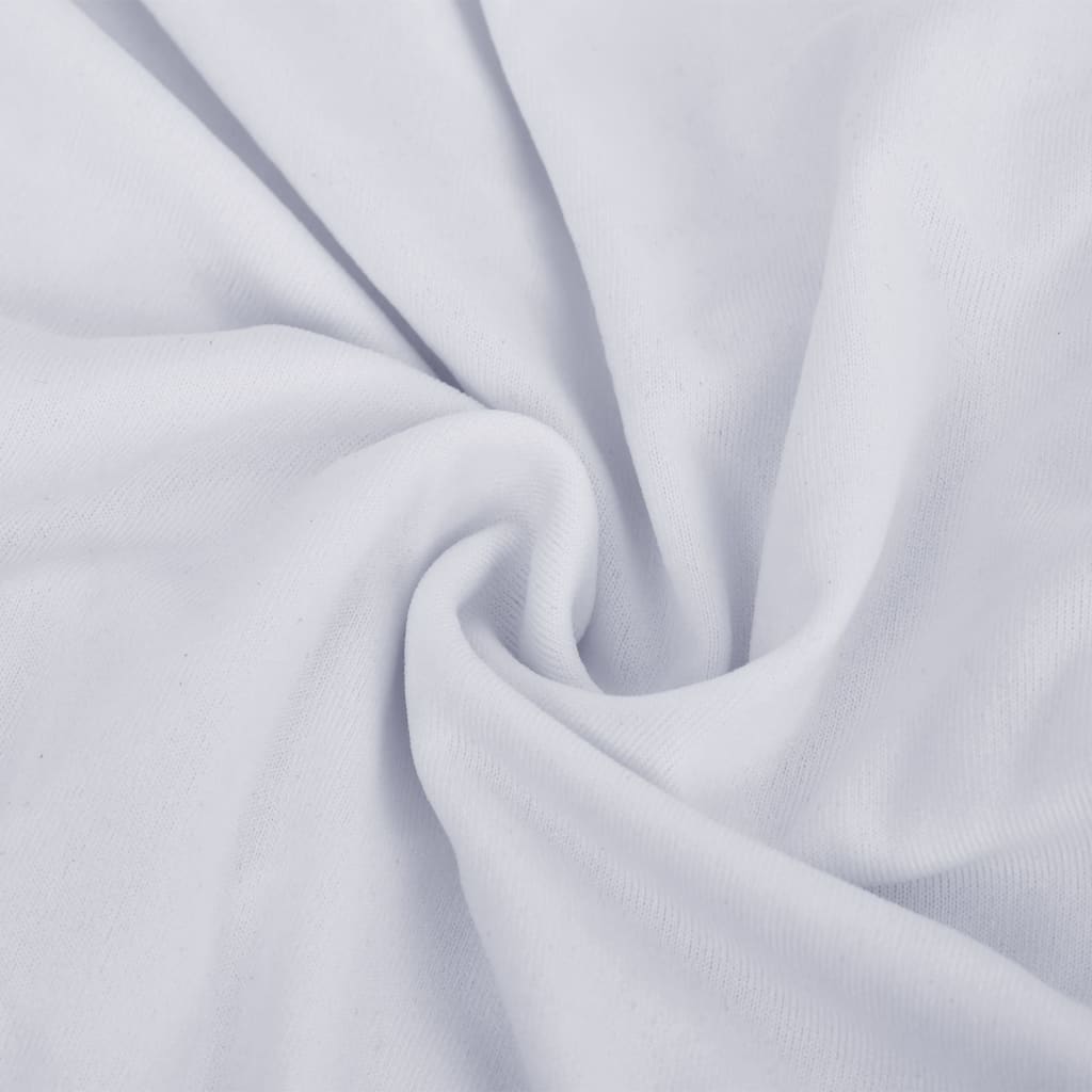 Vierzitsbankhoes Stretch Polyester Jersey Wit