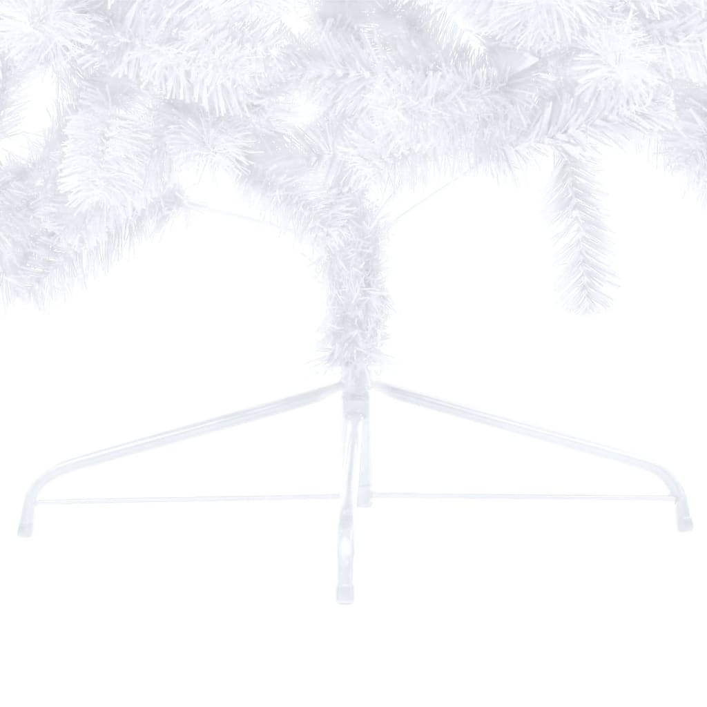 Kunstkerstboom Met Led's En Standaard Half 210 Cm Pvc Wit