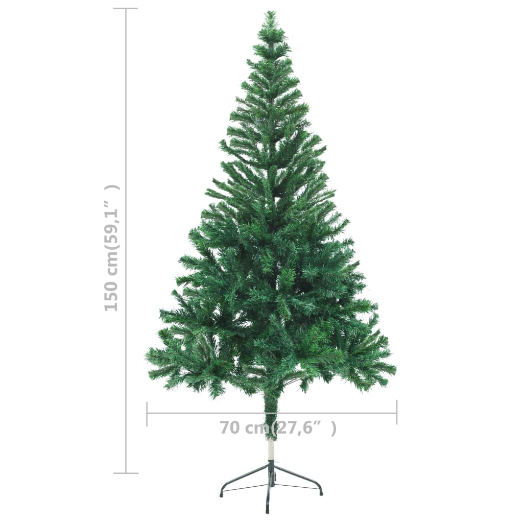 Kunstkerstboom Met Led's En Standaard En 380 Takken 150 Cm