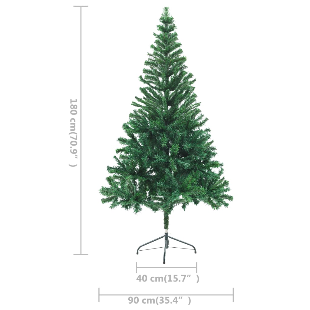 Kunstkerstboom Met Led's En Standaard En 564 Takken 180 Cm