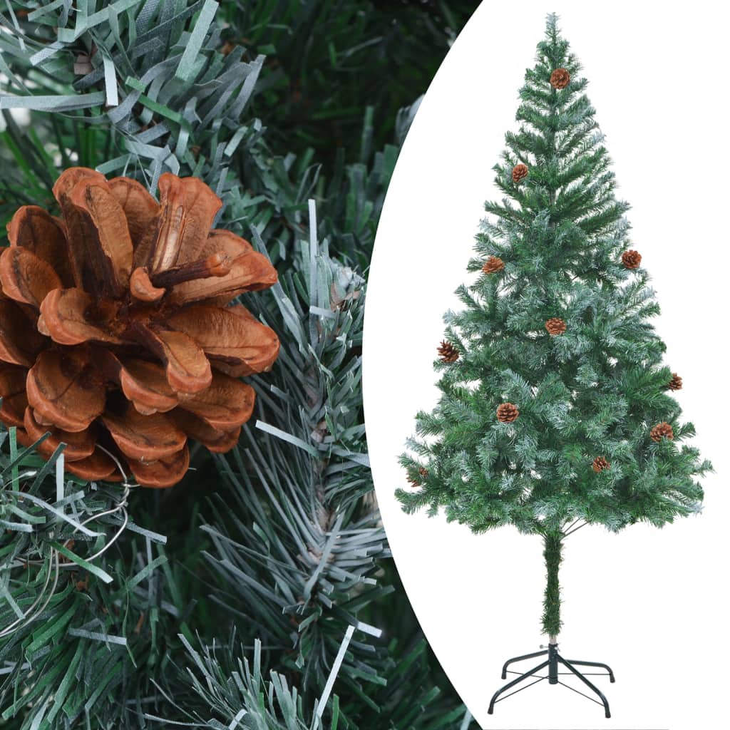 Kunstkerstboom Met Led's En Dennenappels 180 Cm
