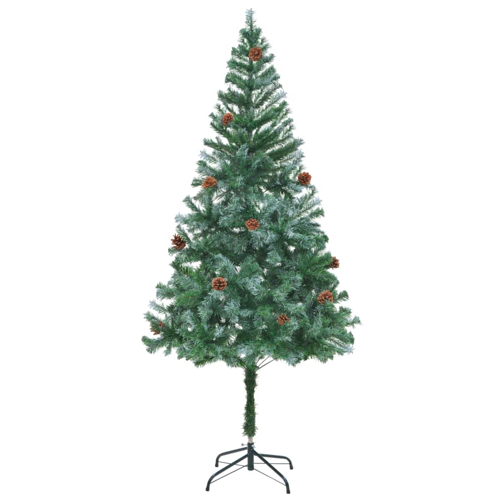 Kunstkerstboom Met Led's En Dennenappels 180 Cm