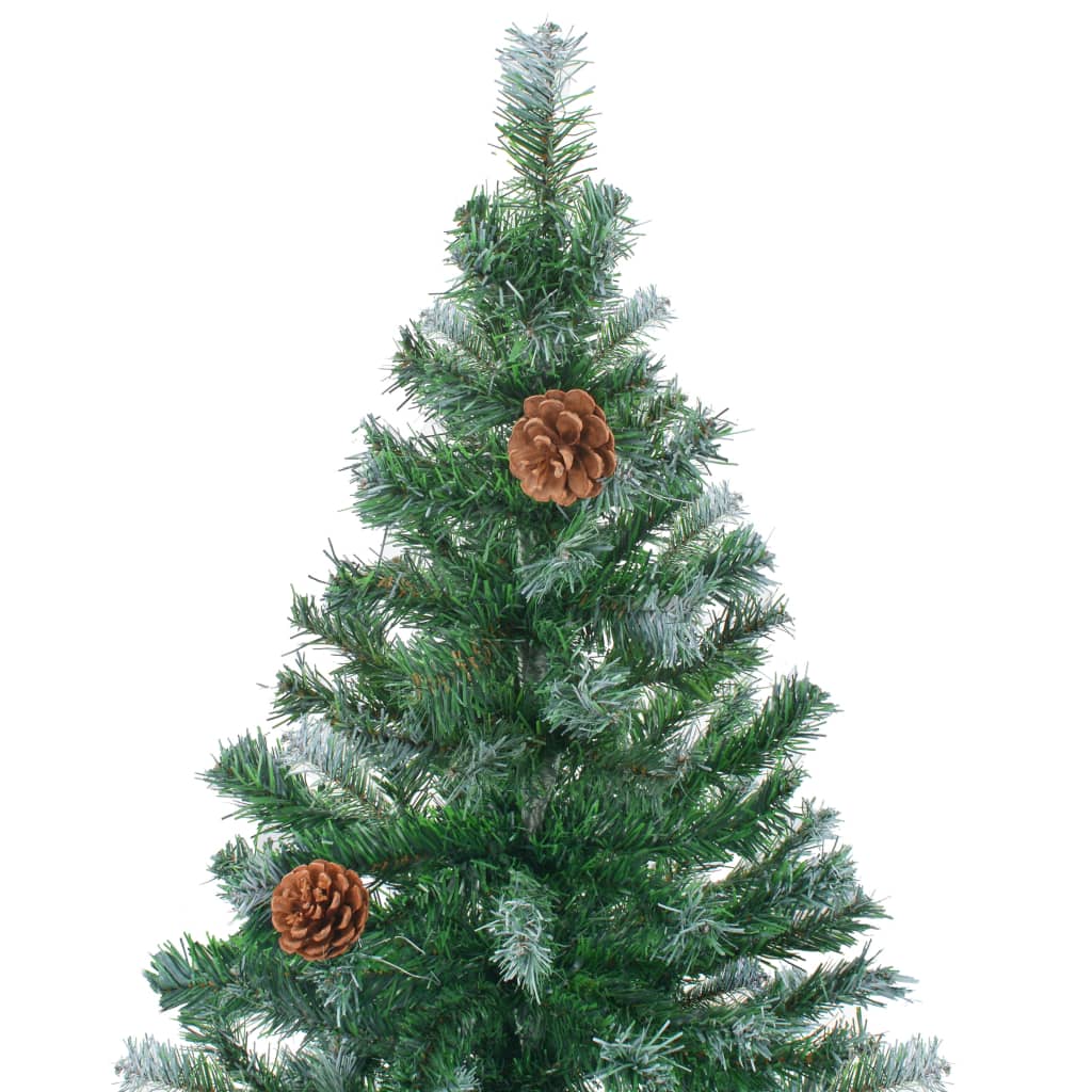 Kunstkerstboom Met Led's En Dennenappels 180 Cm