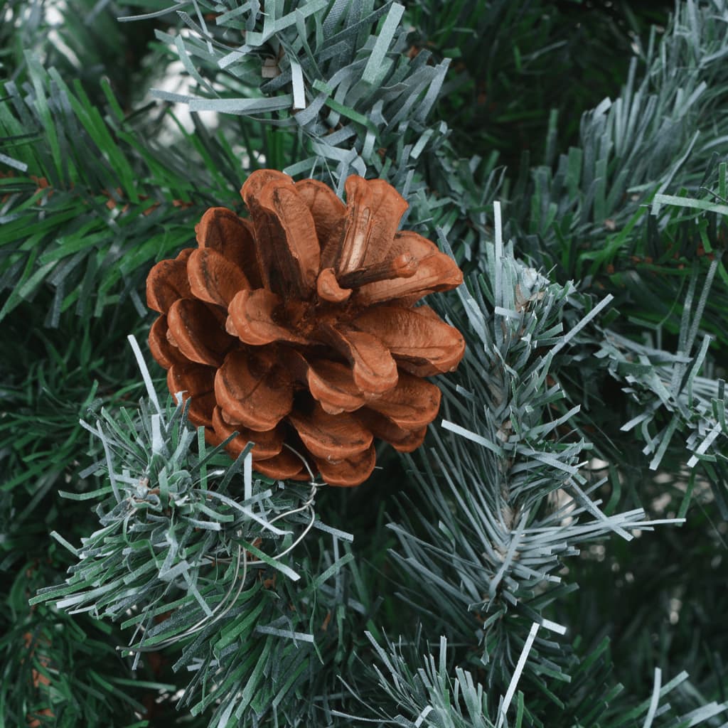 Kunstkerstboom Met Led's En Dennenappels 180 Cm
