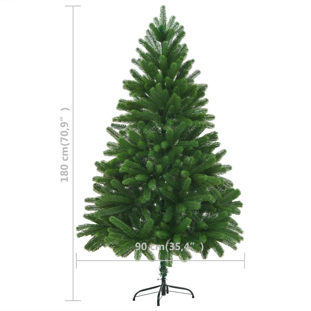 Kunstkerstboom Met Led's En Kerstballen 180 Cm Groen